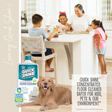 Quick Shine Multi Surface Concentrated Floor Cleaner 27oz Use on Hardwood, Laminate, Luxury Vinyl Plank LVT, Tile & Stone Dirt Dissolving & Powerful