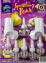 Glade Plugins Sparkling Pear Scented Oils, 2 Warmers + 6 Refills