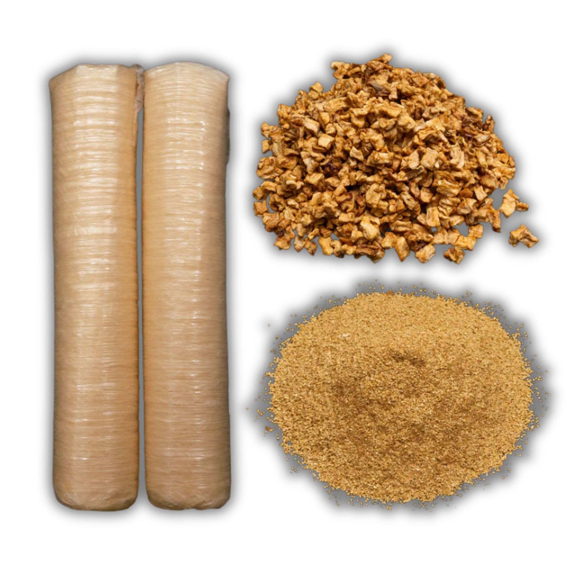 Bearded Butchers Apple Cinnamon Bratwurst DIY Kit - Make Sweet & Savory Homemade Brats - Includes Apple Cinnamon Seasoning, Dried Apples, and 32mm