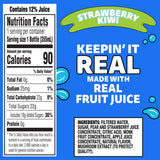 Capri Sun Strawberry Kiwi Flavored Juice Drink Blend from concentrate with other natural flavors, 12 fl oz Bottle