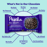 Pascha Organic Allergen-Free Bittersweet Dark Chocolate Chips 85 Percent Cacao 8.8 Ounce Pack of 6 Bags (Total 52.8 Ounce)