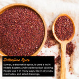 NY SPICE SHOP Sumac Spice Powder - Turkish Seasoning - Ground Sumac Berries Ground - Tangy & Citrusy Middle Eastern Spices - Traditional Purple