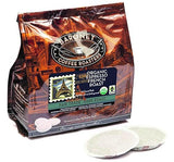 Baronet Coffee Pods [Organic Espresso French Roast-54 Pods] Single Cup Use for Senseo Machine - 3 Bags of 18 Single Serve 8 Gram, Regular Strength[Org