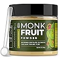 Monk Fruit Extract Powder (25X Sweeter Than Sugar) Zero Calories, Zero Sugar, Zero Glycemic, Non-GMO, No Fillers - Monk Fruit Sweetener No Erythritol