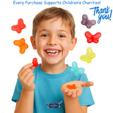 Butterfly Gummies ? Assorted Fruit Flavors ? Gluten-Free, Fat-Free, Soft & Chewy Texture ? Fun Gourmet Snack ? 12oz Resealable Pouch