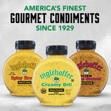 Inglehoffer Creamy Dill Mustard 9.75 oz, Savory Mustard with Dill, Lemon & Capers