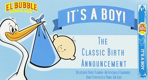 It's A Boy! Bubble Gum - Candy & Gum