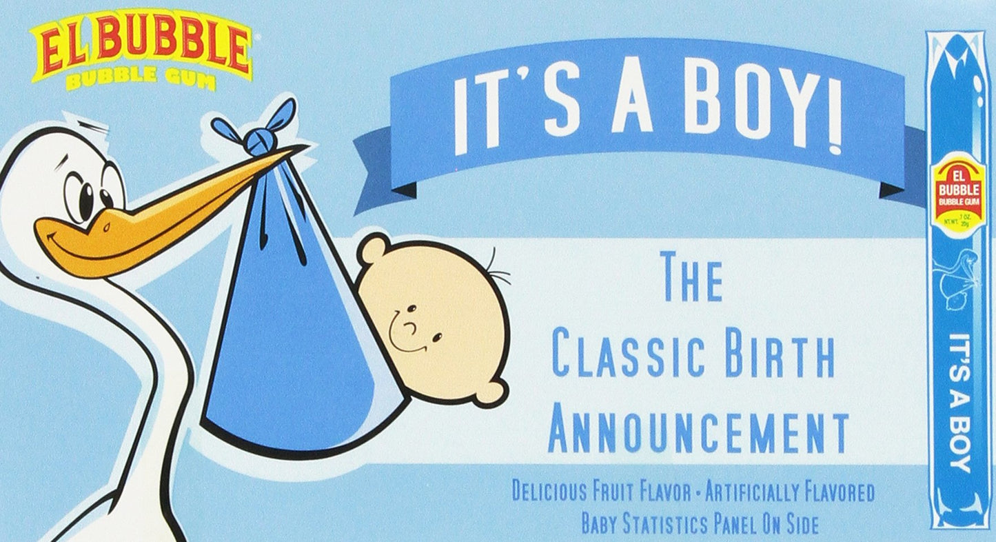 It's A Boy! Bubble Gum - Candy & Gum