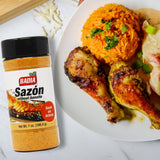 Badia Sazon without Annatto (Achiote), 7 oz - Savory Seasoning Blend for Latin-Inspired Flavors