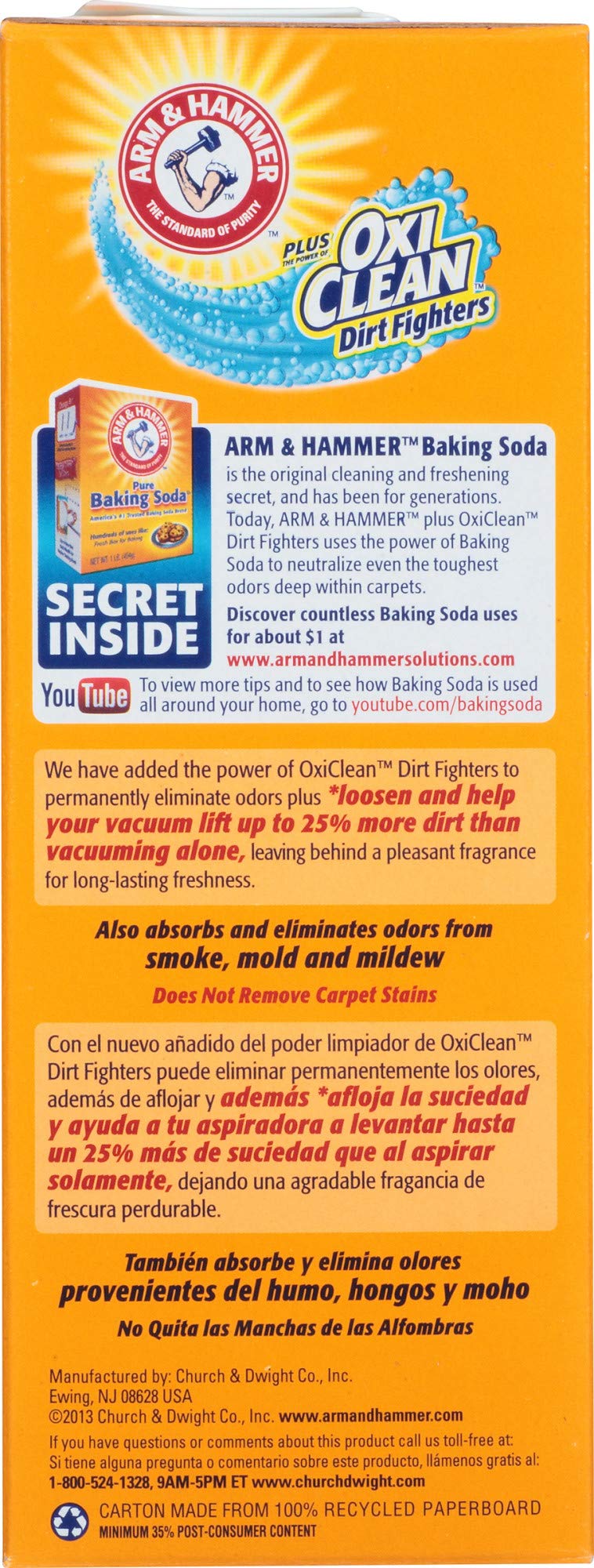 ARM & HAMMER Carpet Odor Eliminator, Pet Fresh, 30 Oz (Pack of 6)