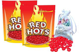 Original Red Hots Cinnamon Flavored Candy 2 Bags (4.5 Oz Each) | Small Cinnamon Hard Red Hot Candy Bundled with a Soko Smiles Pocket Bag.