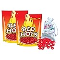 Original Red Hots Cinnamon Flavored Candy 2 Bags (4.5 Oz Each) | Small Cinnamon Hard Red Hot Candy Bundled with a Soko Smiles Pocket Bag.
