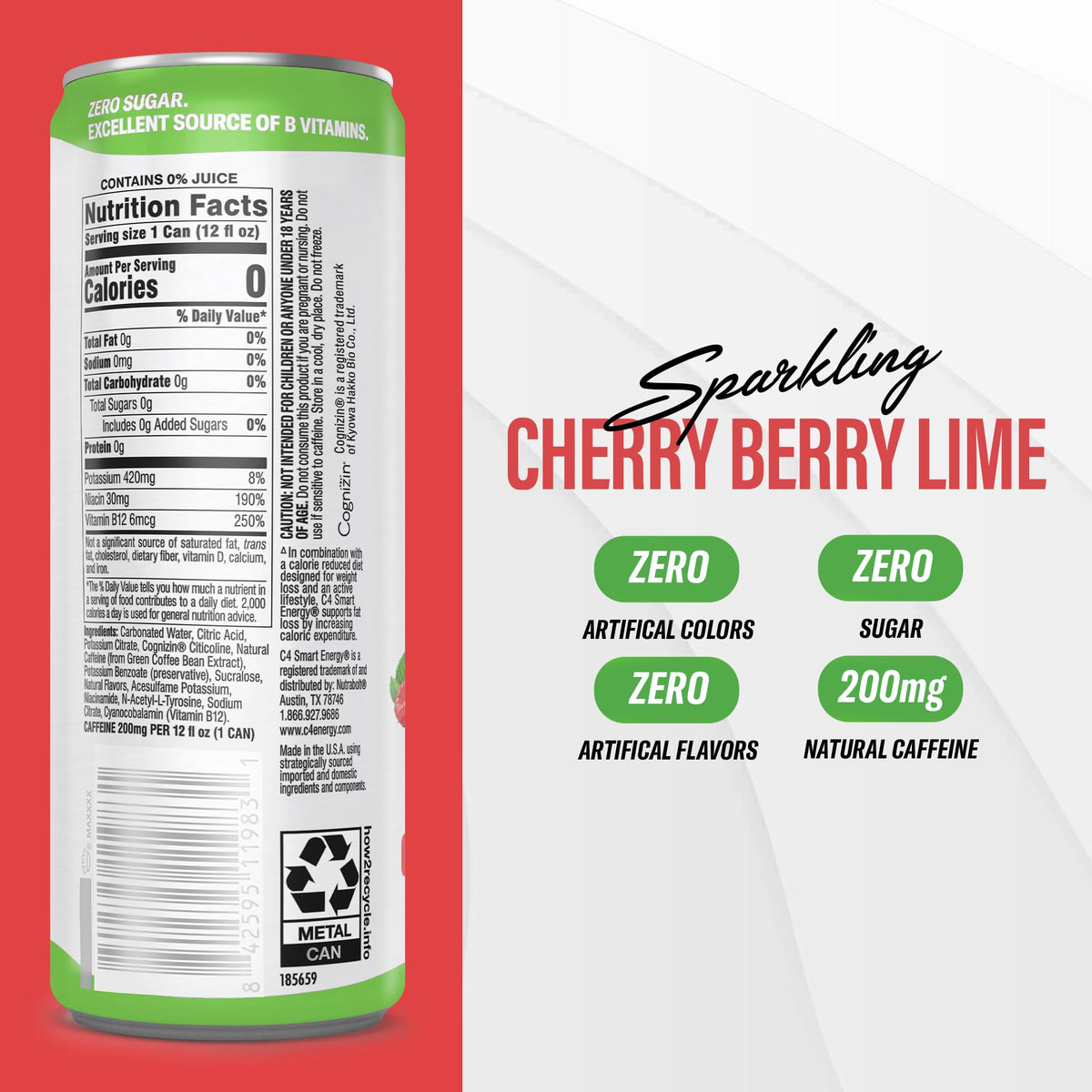 C4 Energy Brain & Body Variety Pack, 12 Pack