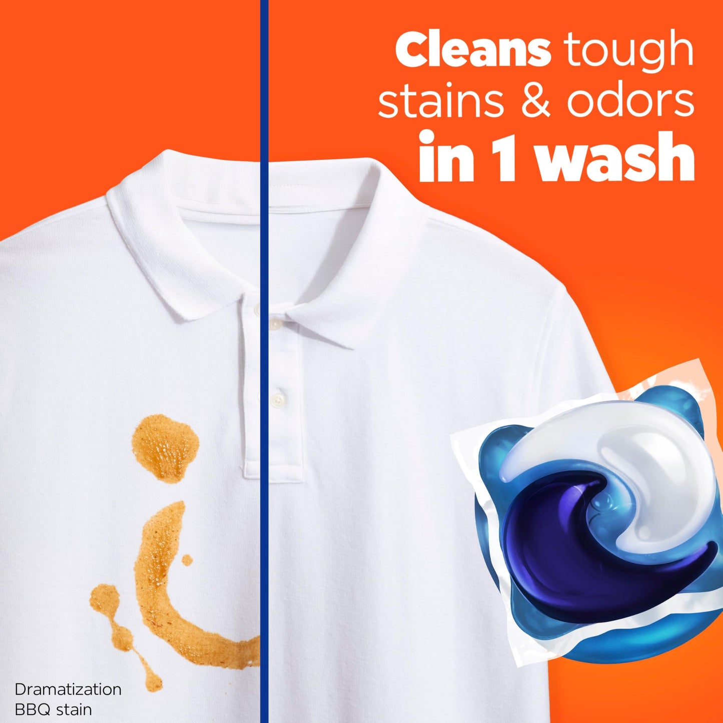 Tide PODS Laundry Detergent Soap with Downy 4-in-1 Stain Remover Freshness Softness Detergent pacs, April Fresh Scent, 57 Count