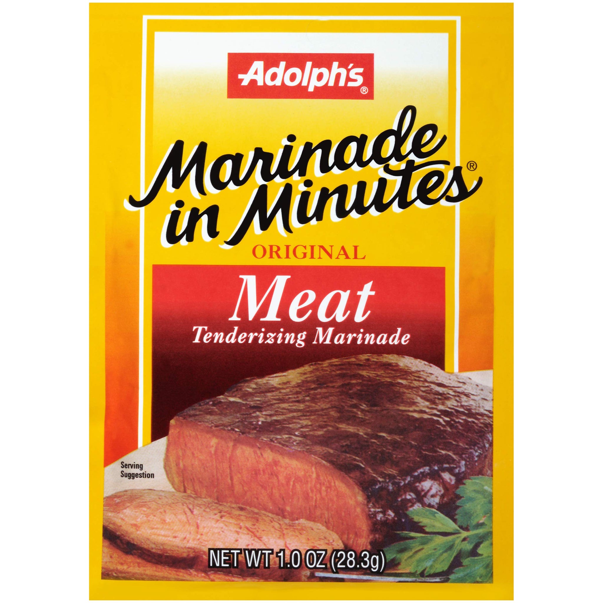 Adolph's Marinade in Minutes, Meat Tenderizing Marinade Mix, Quick Flavor Enhancer for Beef and Meat Recipes, Original, 1 Ounce (Pack of 24)
