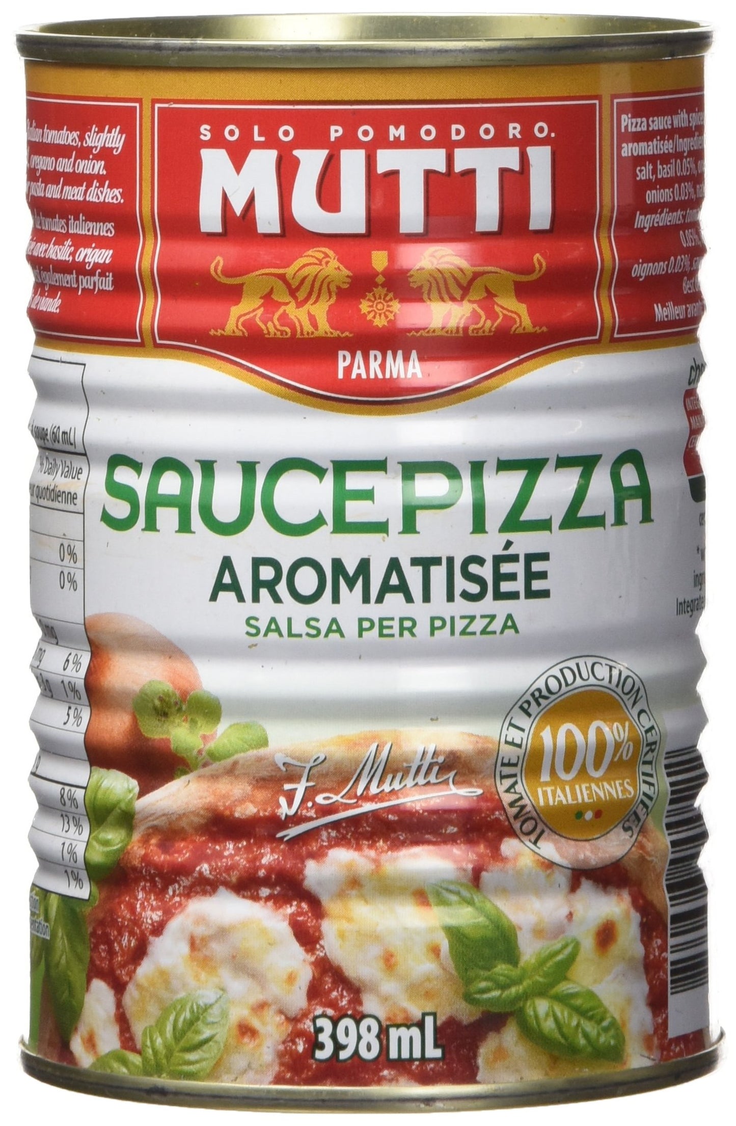 Mutti, Flavoured Pizza Sauce, 14 Ounce