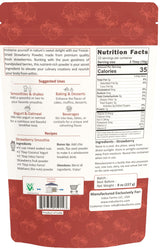 Indus Farms Freeze Dried Strawberry Powder - Pure Strawberry Fruit, No Added Sugar, Bold Real Fruit Flavor for Smoothies, Desserts, Baking & Sea Moss