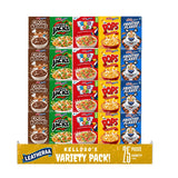 KeIIoggs Assorted Cereal Snack Size Variety Pack, Individual Breakfast Cereal Cups, Ready-to-Eat Breakfast Snacks, 25 Count