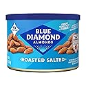 Blue Diamond Almonds, Roasted Salted Snack Nuts, 6 Ounce Can (Pack of 12)