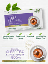 Carlyle Sleep Tea for Bedtime Extra Strength | 60 Bags | Caffeine Free | Herbal Blend with Valerian Root | Vegetarian, Non-GMO & Gluten Free