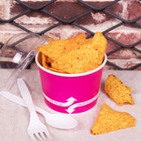 Karat [12oz - 1000 ct] Paper Ice Cream Cups & Soup Bowls for Hot/ Cold Food - Ideal for Soup, Ice Cream, Gelato, Yogurt and Snacks - Pink