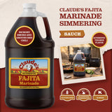 Claude's Fajita Marinade, Gluten Free Hickory Smoke Sauce, 128 oz