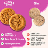 Cooper Street Snacks Snickerdoodle Cookies - Made with Real Butter & Avocado Oil, Nut, Soy & Seed Oil Free, Thin & Crispy Cinnamon Sugar Snacks