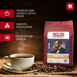 Rojo Elephant Honest Abe Butterscotch Flavored Handcrafted Decaf Ground Coffee, Single-Origin 100% Arabica Beans, Swiss Water, Mountain Water Process
