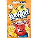 Kool-Aid Aguas Frescas Pina Pineapple Flavored Unsweetened Caffeine Free Powdered Drink Mix, 0.14 oz Packet (Pack of 48)