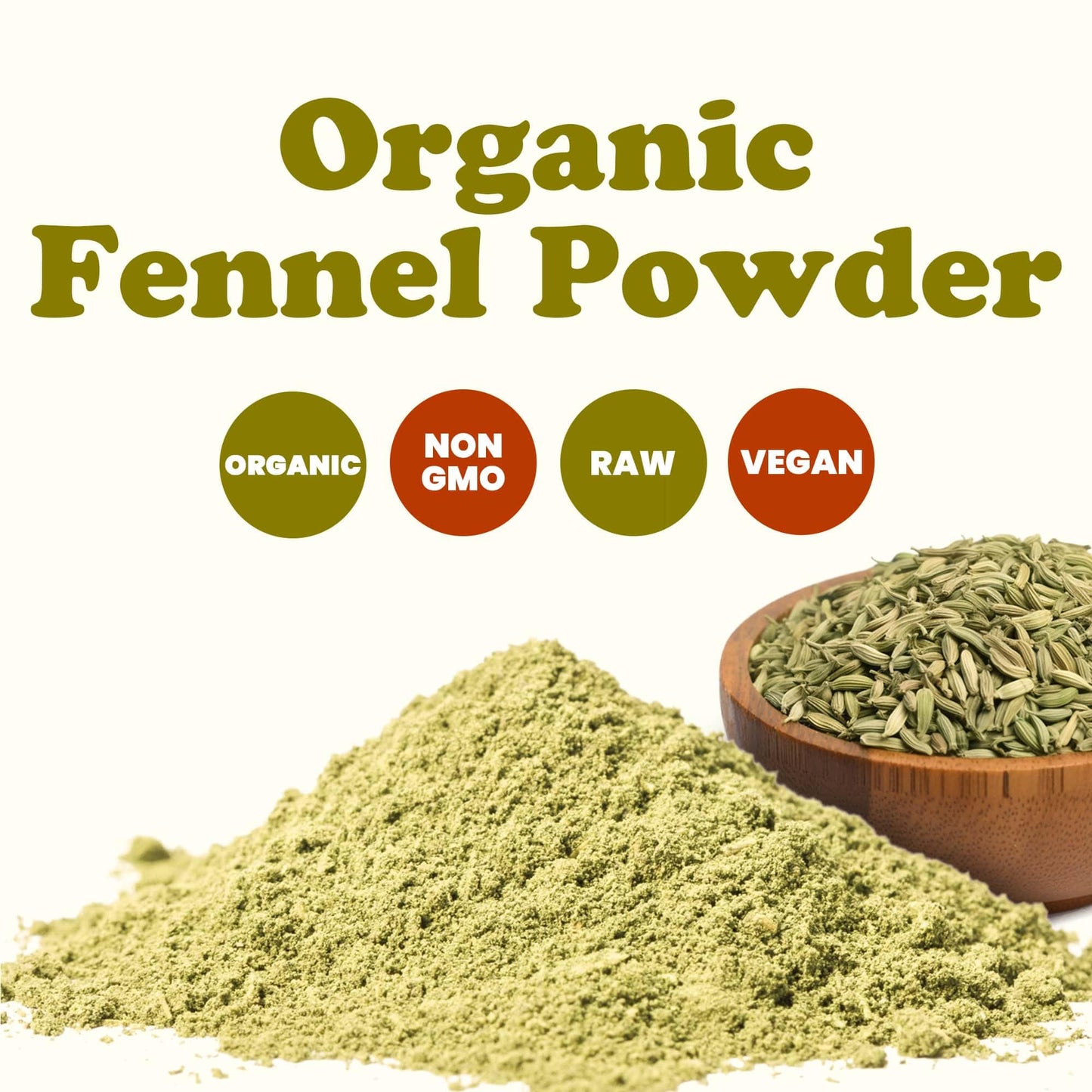 Food to Live - Organic Fennel Seed Powder, 5 Pounds - Aromatic & Versatile Flavor. Pure & Non-GMO. Rich in Vitamins & Fiber. Ground Spices. Kosher