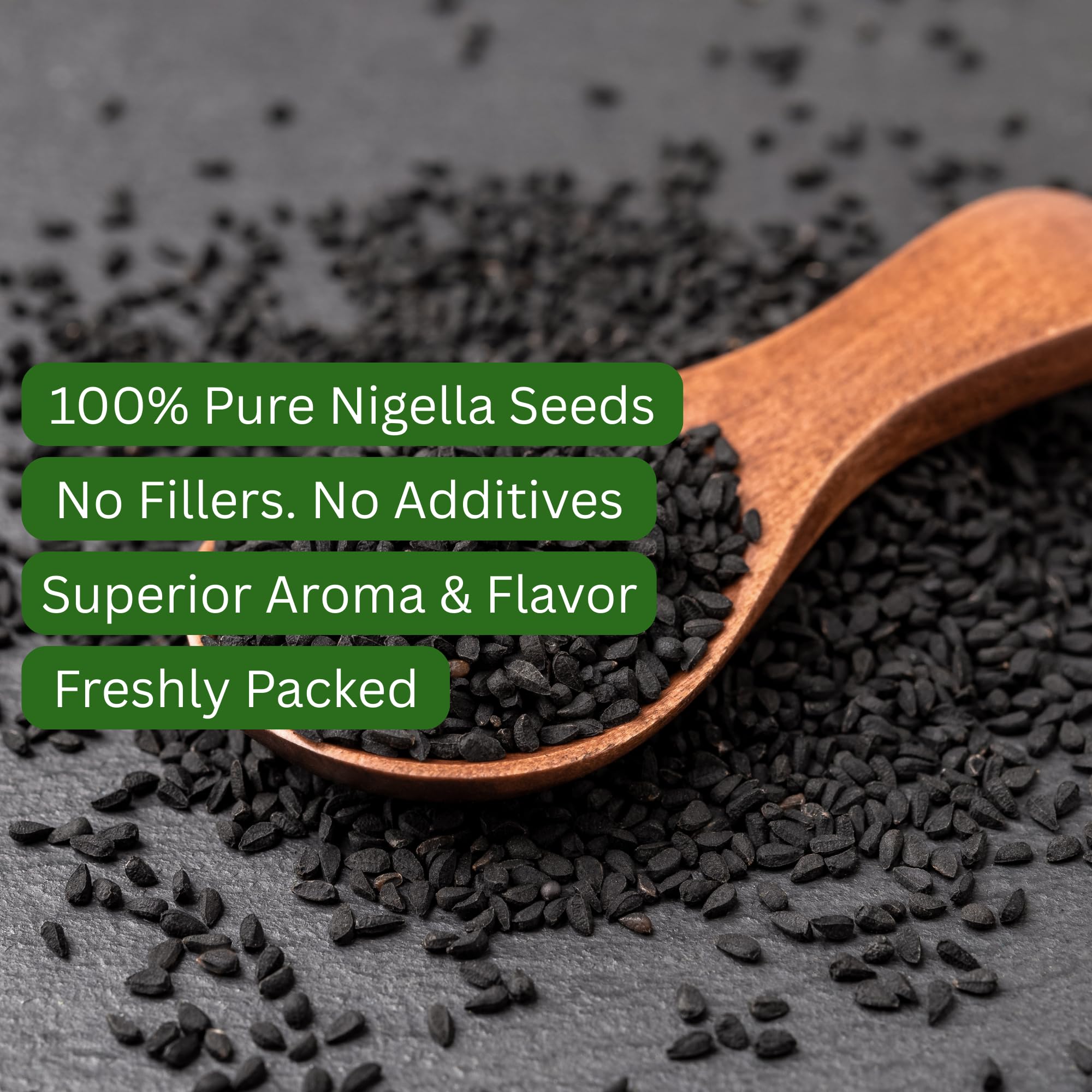 Premium Nigella Seeds (Black Cumin) | Pure, Aromatic & Whole Kalonji Spice (4 Oz) | Essential for Baking, Culinary & Wellness | Non-GMO, No Additives