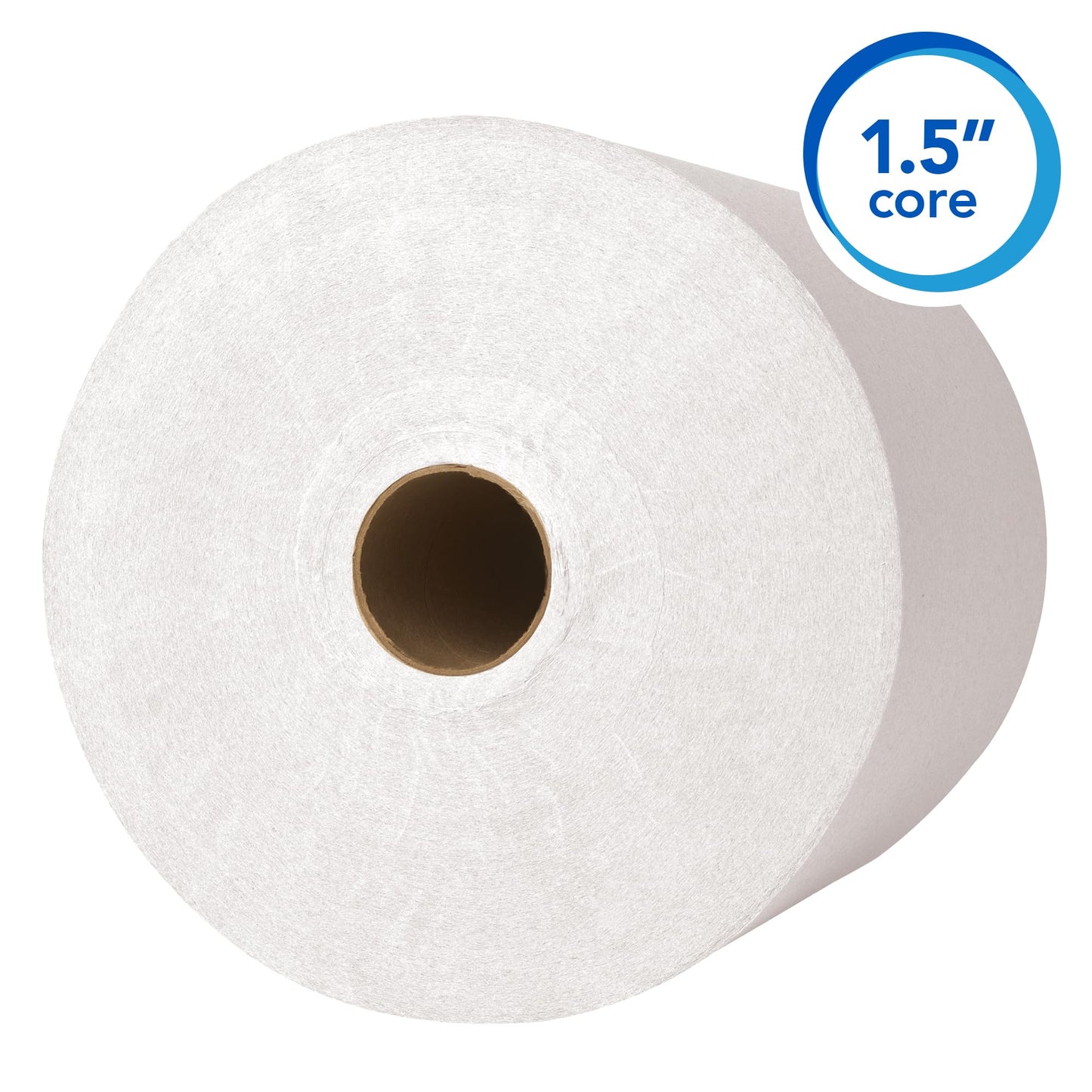 Scott Professional Essential Universal High-Capacity Hard Roll Paper Towels, Bulk (01005), Hardwound 1.5" Core, Absorbency Pockets, White (6 Rolls at