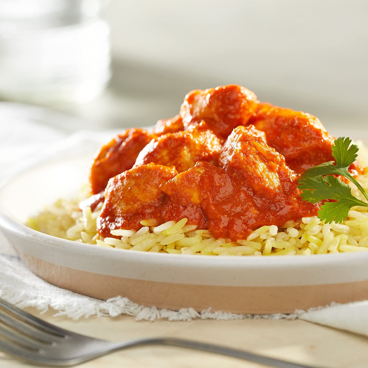 Amazon Brand, Aplenty Butter Chicken with Basmati Saffron Rice, 10 Oz
