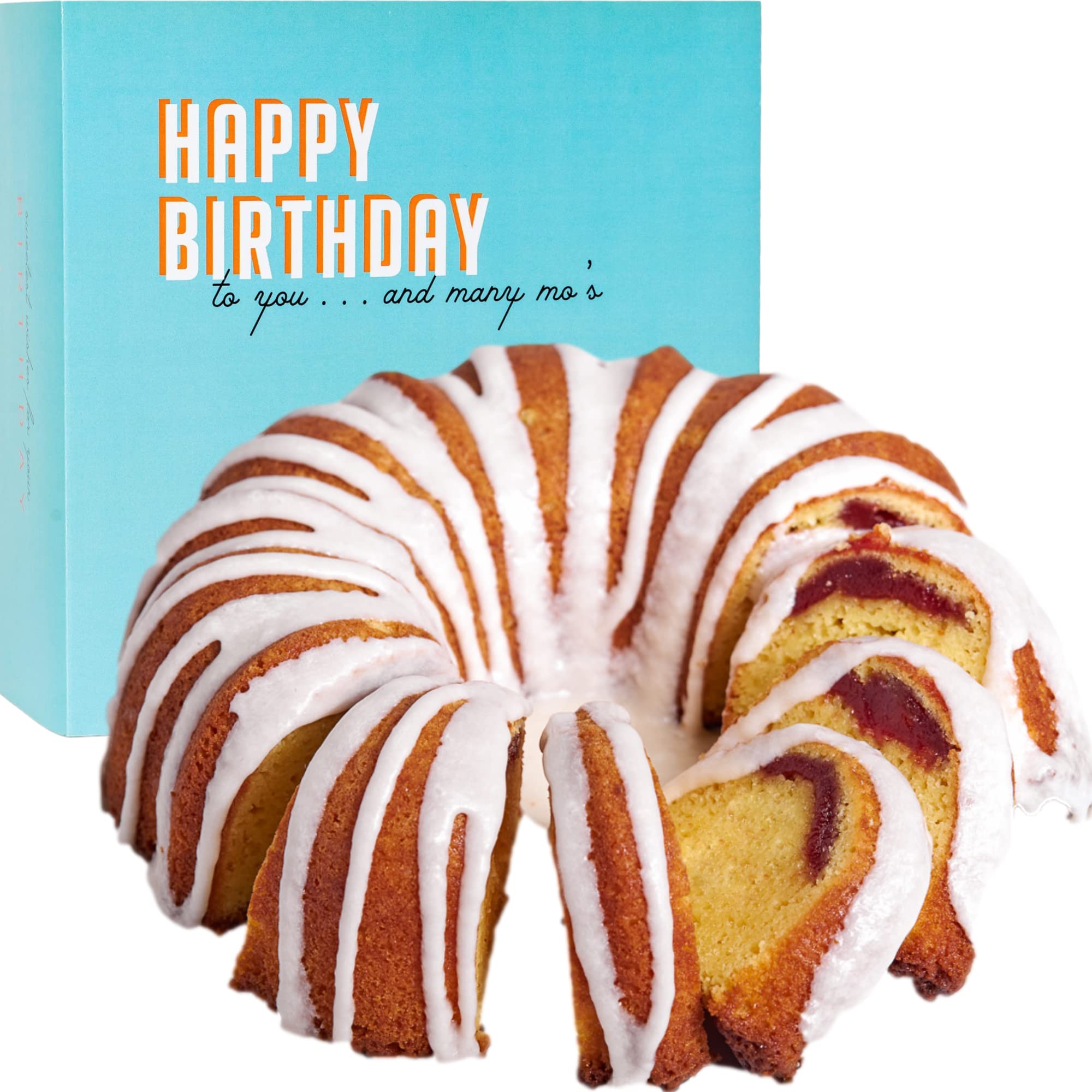 Mo's Bundt Cakes - Happy Birthday Cake, Fresh Guava Bundt Cake Delivered To Your Door - Birthday Gift For Men, Women, Dad, Mom, Husband, Wife, Boys