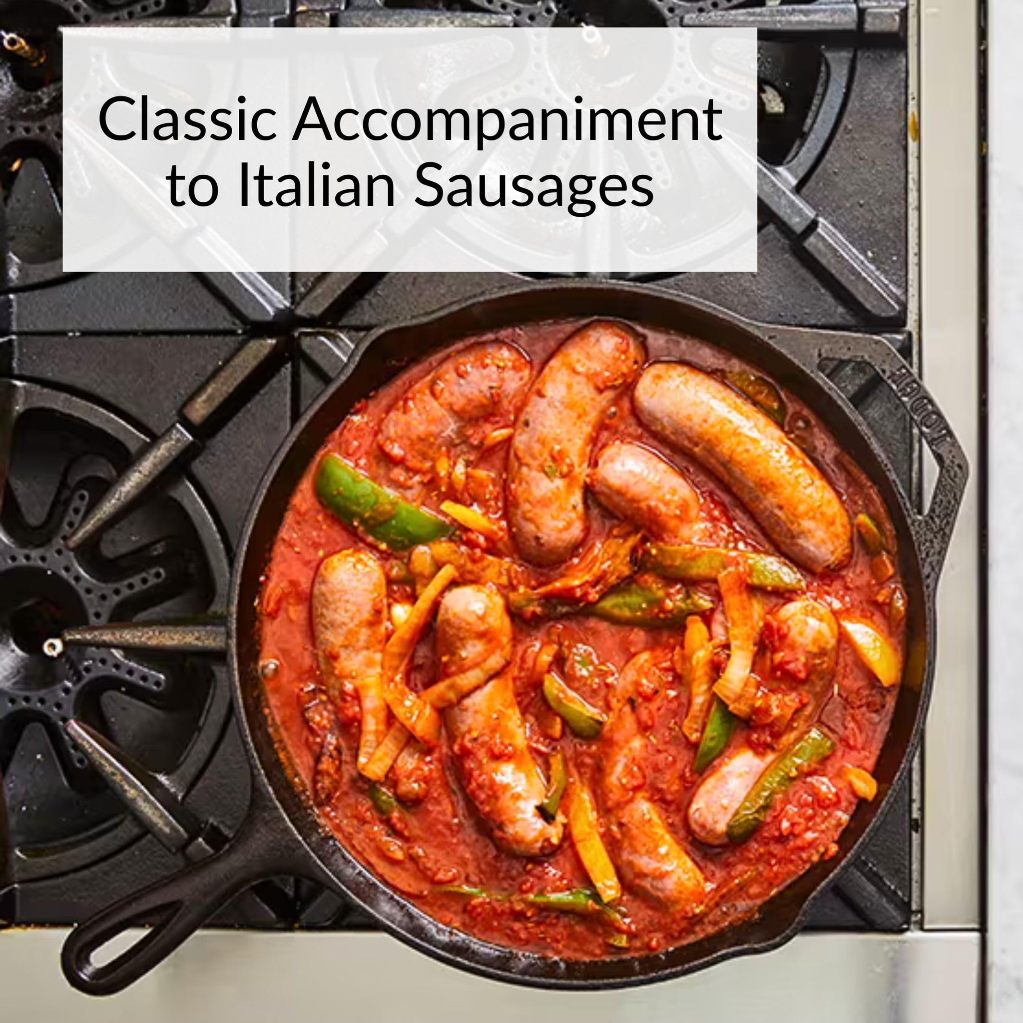 DeLallo Peppers and Sauce, Medium Spice, Homestyle Tomato Sauce with Bell Pepper Chunks and Zesty Banana Peppers, For Italian Sausage and Pasta