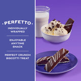 Nonni's Cookies & Crème Biscotti, Rich Dark Cocoa Cookie with Vanilla Icing, 8 Individually Wrapped Bakery Snacks, 6.88 oz, 3 Pack