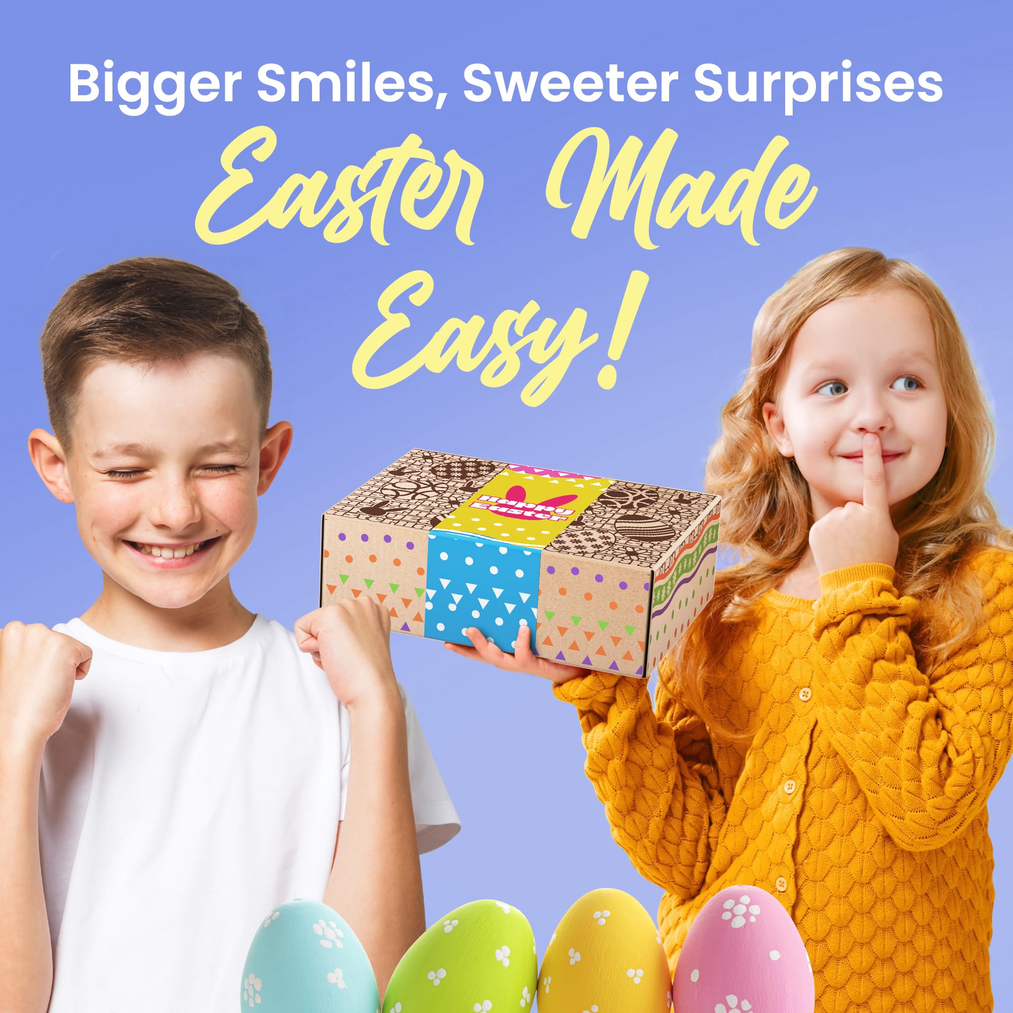 Premade Easter Baskets for Kids - Easter Treat Boxes Already Filled for Boys and Girls, Adults, and Teens