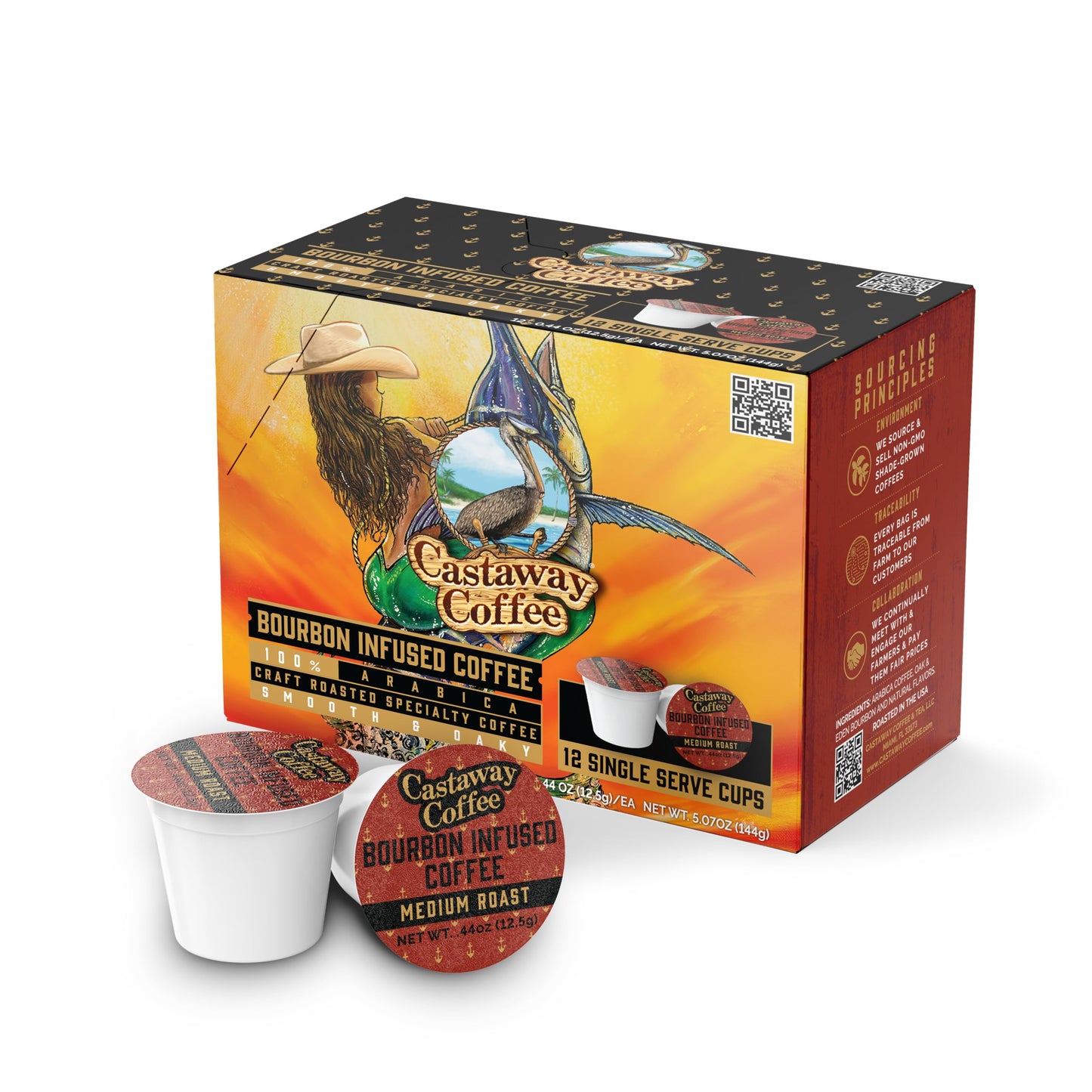 Oak & Eden Bourbon Infused Coffee 12 ct pods