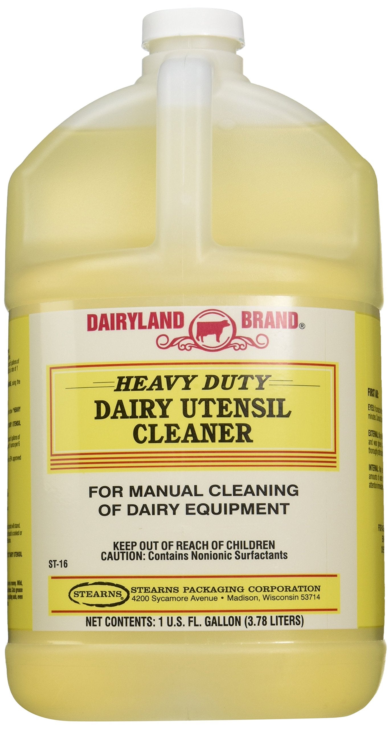 STEARNS packaging corporation st0016-db-gl10 Heavy Duty Dairy Utensil Cleaner, 1 Gallon