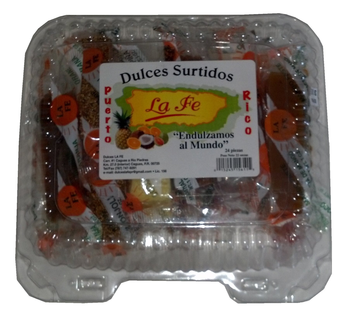Assortment Sweets of Puerto Rico (Surtido De Dulces Tipicos De Puerto Rico) 17 Pieces (1 Oz Each/piece) By Fabrica De Dulces La Fe