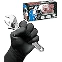 GREASE BULLY 6 mil Black Nitrile Gloves - Large -100ct