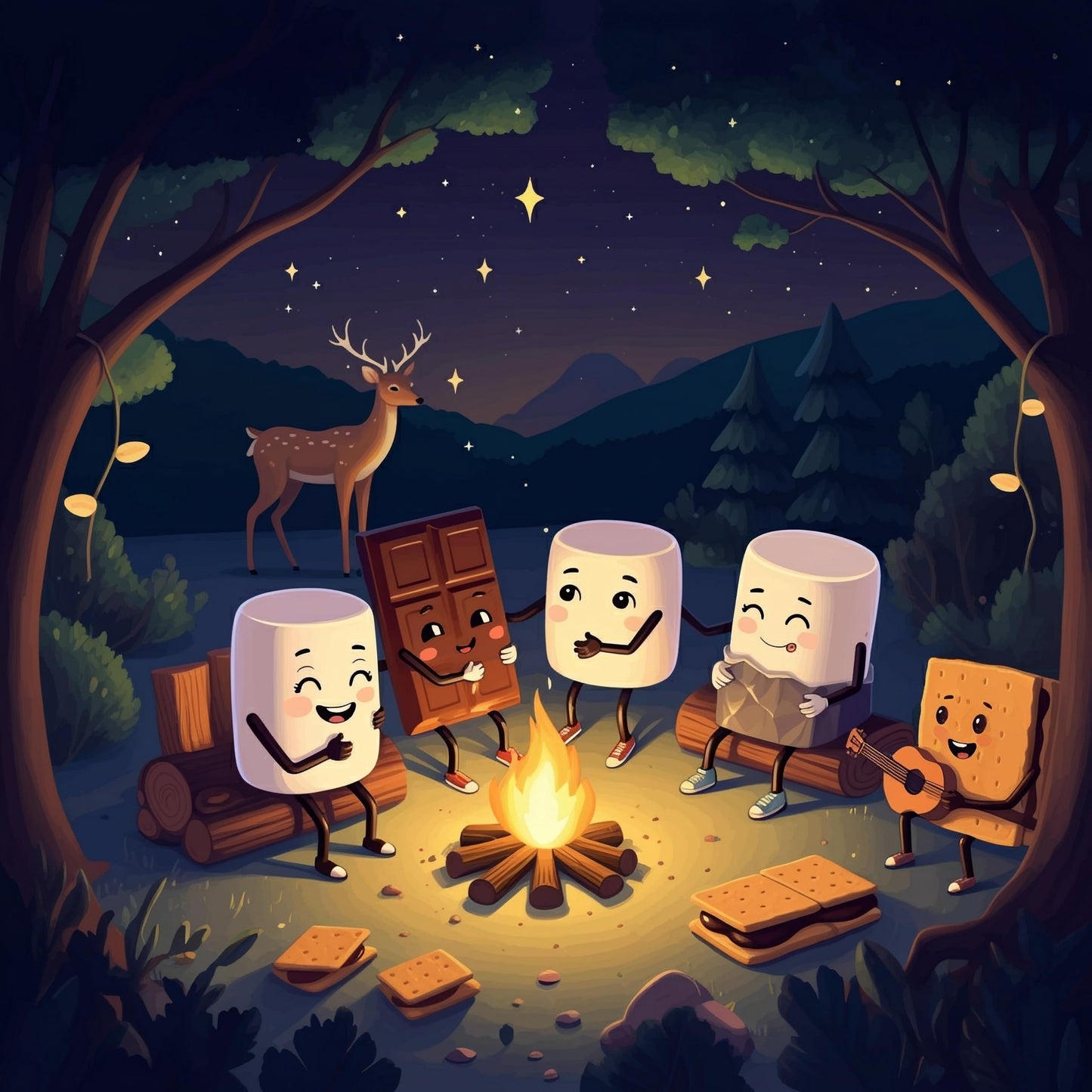 WILDEER | SMORES COMBO | Smores Kit + Roasting Sticks (36 pcs)