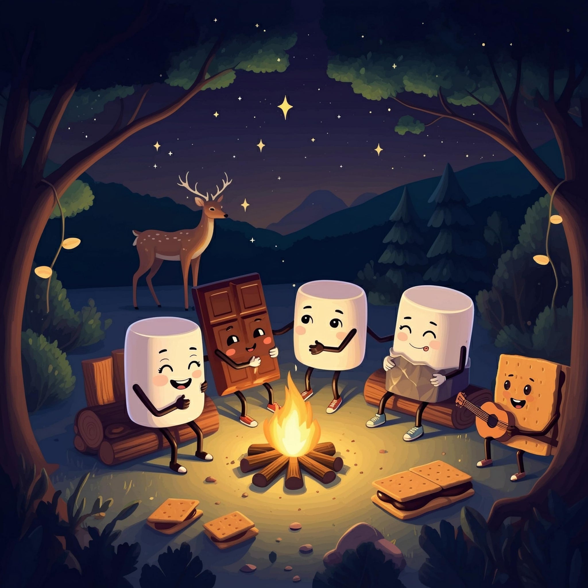 WILDEER | SMORES COMBO | Smores Kit + Roasting Sticks (36 pcs)