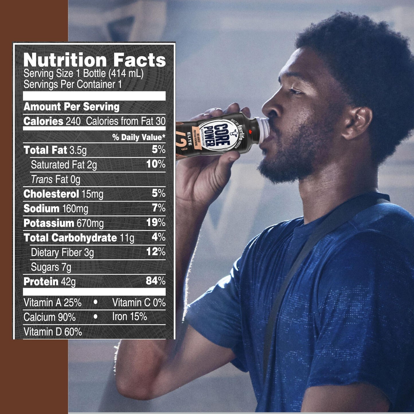 Worldwide Nutrition Bundle: Fairlife Core Power Elite 42g High Protein Milk Shake - Kosher, Chocolate Protein Shake for Workout Recovery - 14 Fl Oz