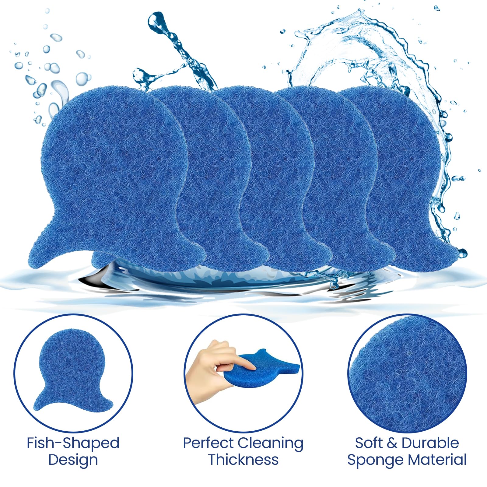 5PCS Pet Hair Remover for Laundry, Reusable Pet Hair Catcher for Washing Machine, Dog & Cat Hair Remover for Clothes, Bedding & Blankets, Fabric-Safe