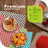 Culiware Deli Paper Sheets, 12x12 inch, 1000pcs - Classic Checkered Wax Sheet, Precut Food Basket Liners, Grease-Resistant Wrapping Paper for Sandwich