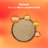 It's Good Energy Royal Organic White Quinoa | Non-GMO, Gluten-Free, Vegan, and Organic | Complete Protein, High Fiber, Low-Calorie White Quinoa | (12 Ounce - Pack of 1)