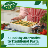 Heaven & Earth Grain Free Pasta, Cassava Lasagna Pasta, 8oz (2 Pack) | Paleo Pasta | Vegan | Certified Gluten Free | Kosher for Passover