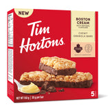 Tim Hortons Boston Cream Granola Bars, Peanut Free, 5 Count, 150g/5.25 oz. Box