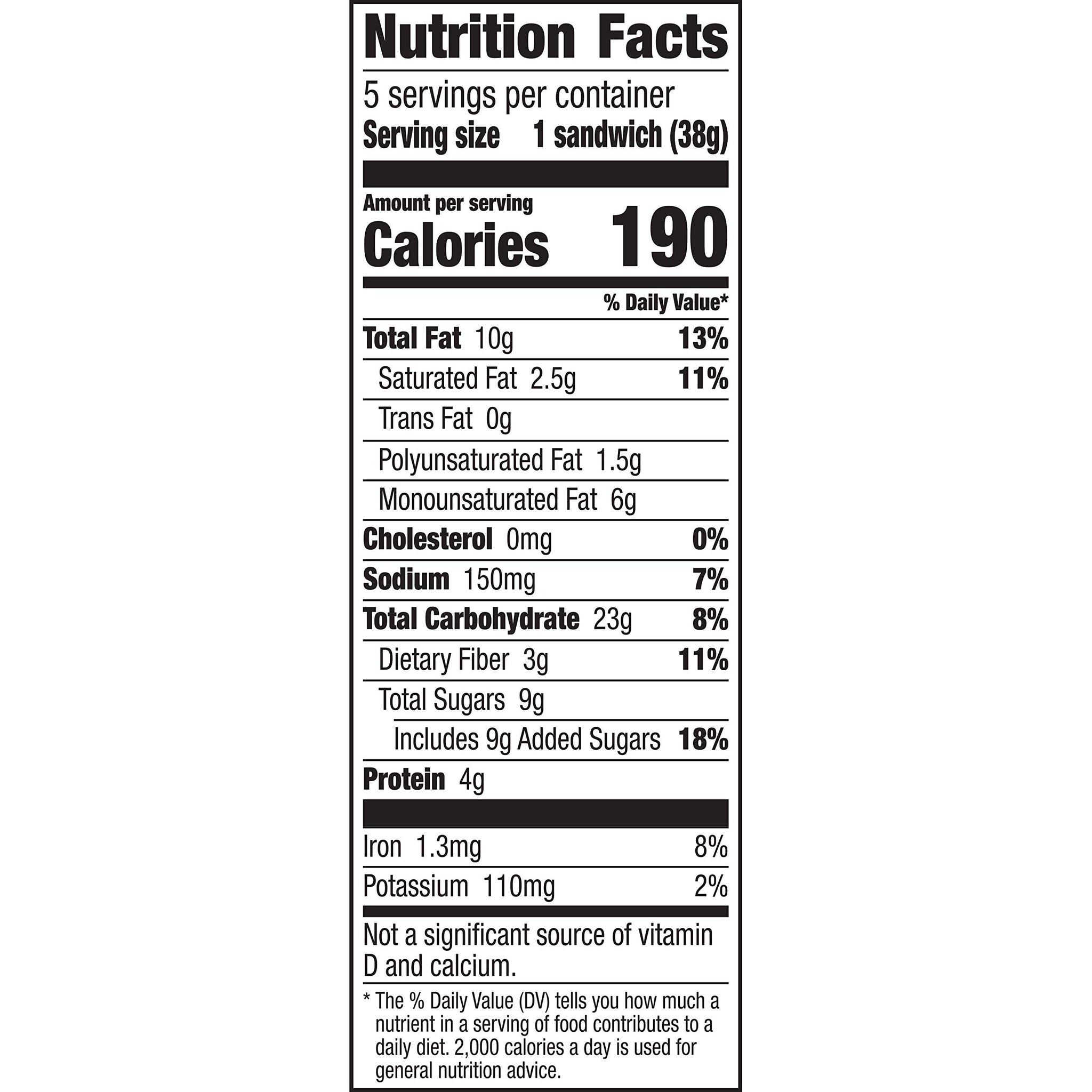 Nature Valley Biscuit Sandwiches, Cocoa Almond Butter, 5 ct, 6.75 OZ